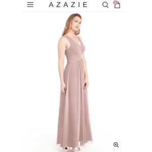 Azazie Dusty Rose Marta size 6 floor length dress
